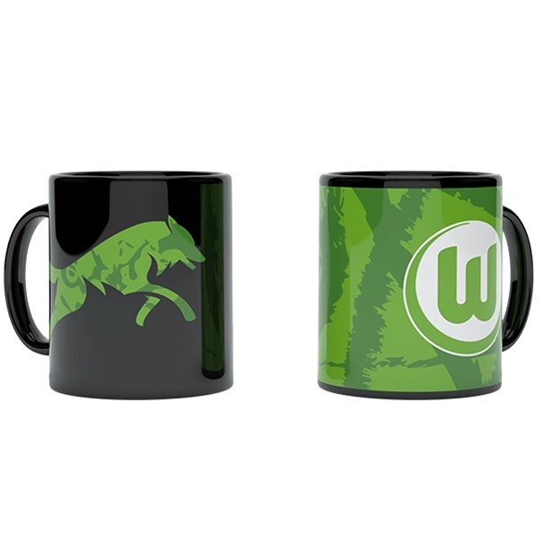 VfL Wolfsburg Magic Mug Wölfe