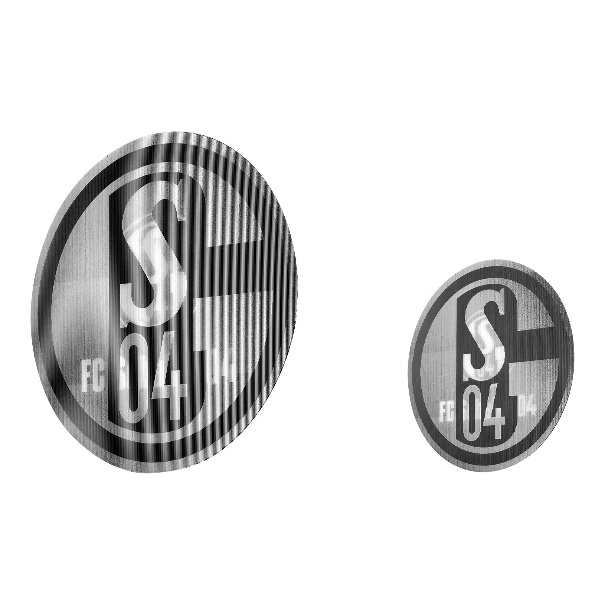 FC Schalke 04 Aufkleber-Set Logos schwarz