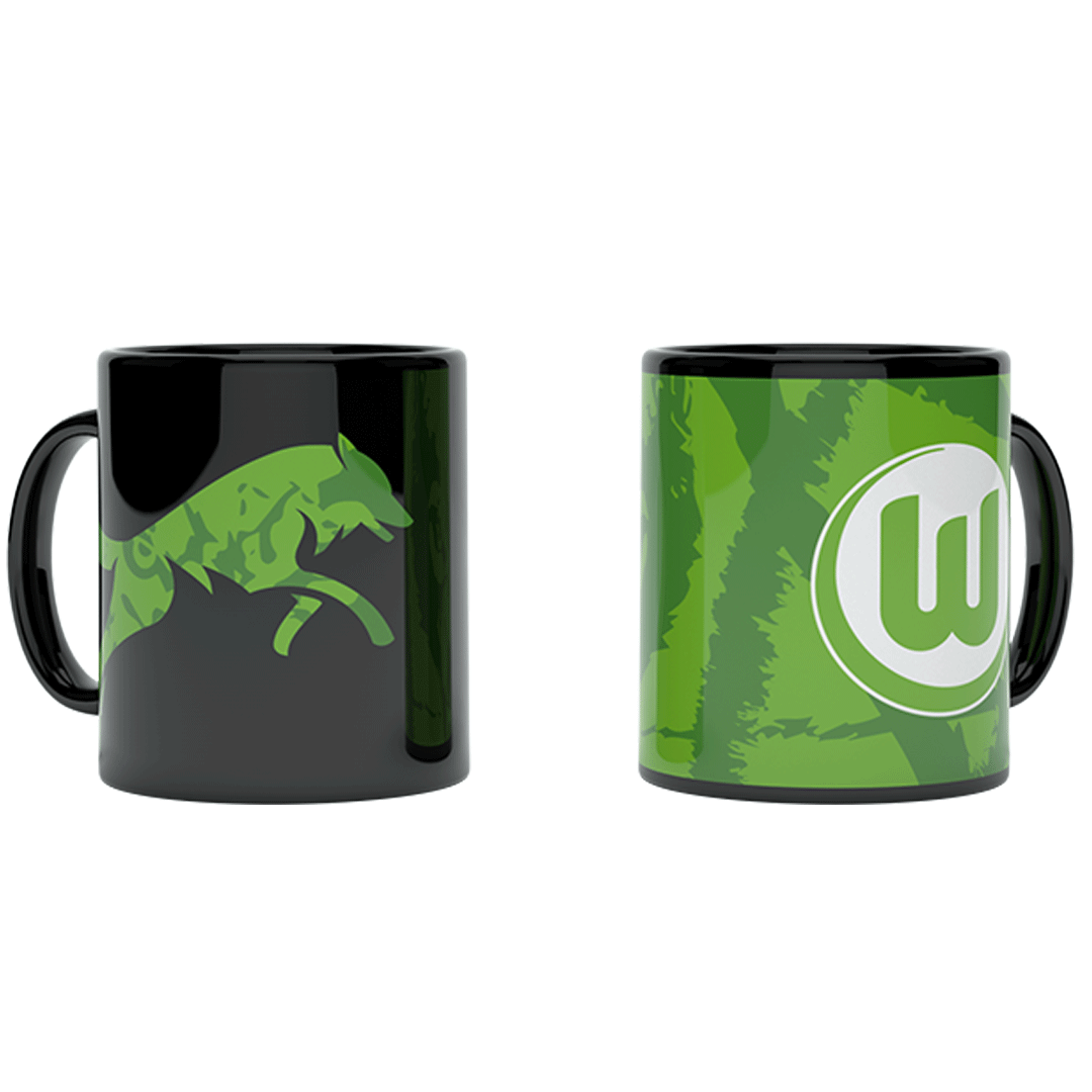 VfL Wolfsburg Magic Mug Wölfe